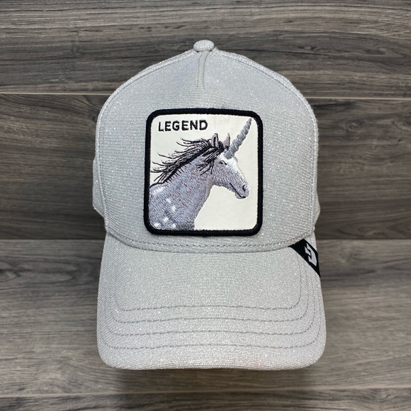 Goorin Brothers Believer Hat Silver Glitter Metallic Unicorn Snapback Limited main image 7